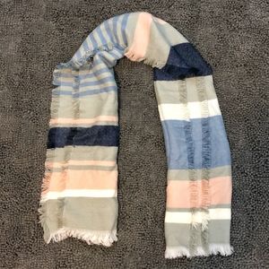 Oversized 6-Foot Striped Scarf